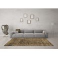 thumbnail image 3 of Ahgly Company Indoor Rectangle Abstract Brown Modern Area Rugs, 4' x 6', 3 of 4
