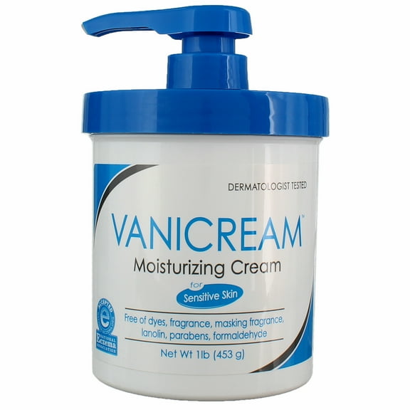 Vanicream For Sensitive Skin Moisturizing Cream, 1 lbs (6 pack)