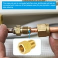 thumbnail image 7 of Uxcell 2Pcs 3/8" Flare Female x 1/2" Flare Male Brass Flare Pipe Fitting with Flare Nut, 7 of 7