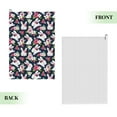 thumbnail image 2 of Kdxio Rabbit And Rose Pattern Golf Towel (24" X 16") with Carabiner Clip - The Convenient Golf Cleaning Towel, 2 of 8