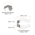 thumbnail image 2 of Uxcell T10 U Clips Holder Bracket for LED Light Bulb Mounting Bracket Fluorescent Tube Holder Screw Clamps White 20 Pack, 2 of 5