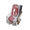thumbnail image 4 of 30th Birthday Soft Flannel Fleece Throw Blanket, Grunge Vintage Rubber Stamp Congratulation Retro Old Fashioned Design, Cozy Plush for Indoor and Outdoor Use, 50" x 70", Red and White, by Ambesonne, 4 of 6