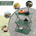 thumbnail image 2 of Estante De Tres Niveles Estante para acampar, placa de empalme, mesa para acampar con bolsa de almacenamiento, equipo para exteriores Wdftyju Para Estrenar, 2 of 3