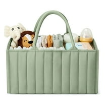 Baby Diaper Caddy Organizer, Stylish Storage Basket for Newborn Essentials and Diaper Station, Gift for Baby Shower and Registry Must-Have.