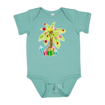 

Inktastic Christmas Palm Tree with Presents Gift Baby Boy or Baby Girl Bodysuit