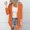 Orange, variant on Uaswgudfs ​Women's Oversized Knit Cardigan - 3/4 Sleeve Button Front Side Pockets Casual & Office Wear