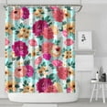 thumbnail image 2 of Waterproof Pioneer Shower Curtain 72x84 Inch Polyester Unique Cute Floral Shower Curtain for Bathroom Hotel Home Decor with 12 Plastic Hooks, 2 of 5