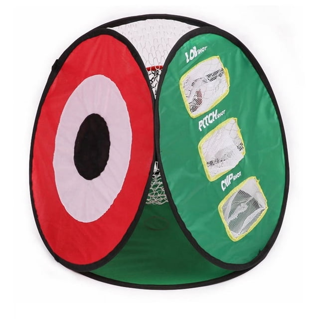 Golf Practice Net Golf Chipping Net Swing Training Portable Foldable Indoor Outdoor Chipping Pitching Cages Mats