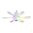 thumbnail image 4 of koolsoo Ceiling Fan Light with Remote Adjustable Speed Fan Light for Cafe Garage Bar white, 4 of 9