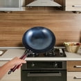thumbnail image 4 of Minkissy Lot de 1 Poêle à Frire Antiadhésive Wok en Fer pour Grillades Multicolore Fond Rond, 4 of 8