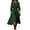 Green, variant on Omexry Elegant Dresses for Women Women's Summer Solid Color Round Neck Long Dress