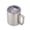 Silver, variant on Neihepal 14oz Double Wall Vacuum Insulated Coffee Mug with Leakproof Lid & Handle, 1 Pack, Purple Green