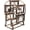 01-Brown, variant on White Ferris Wheel Picture Frame, 5 Inch Rotating Photo Frame, 12 Photo Display for Bedroom Tabletop Decor