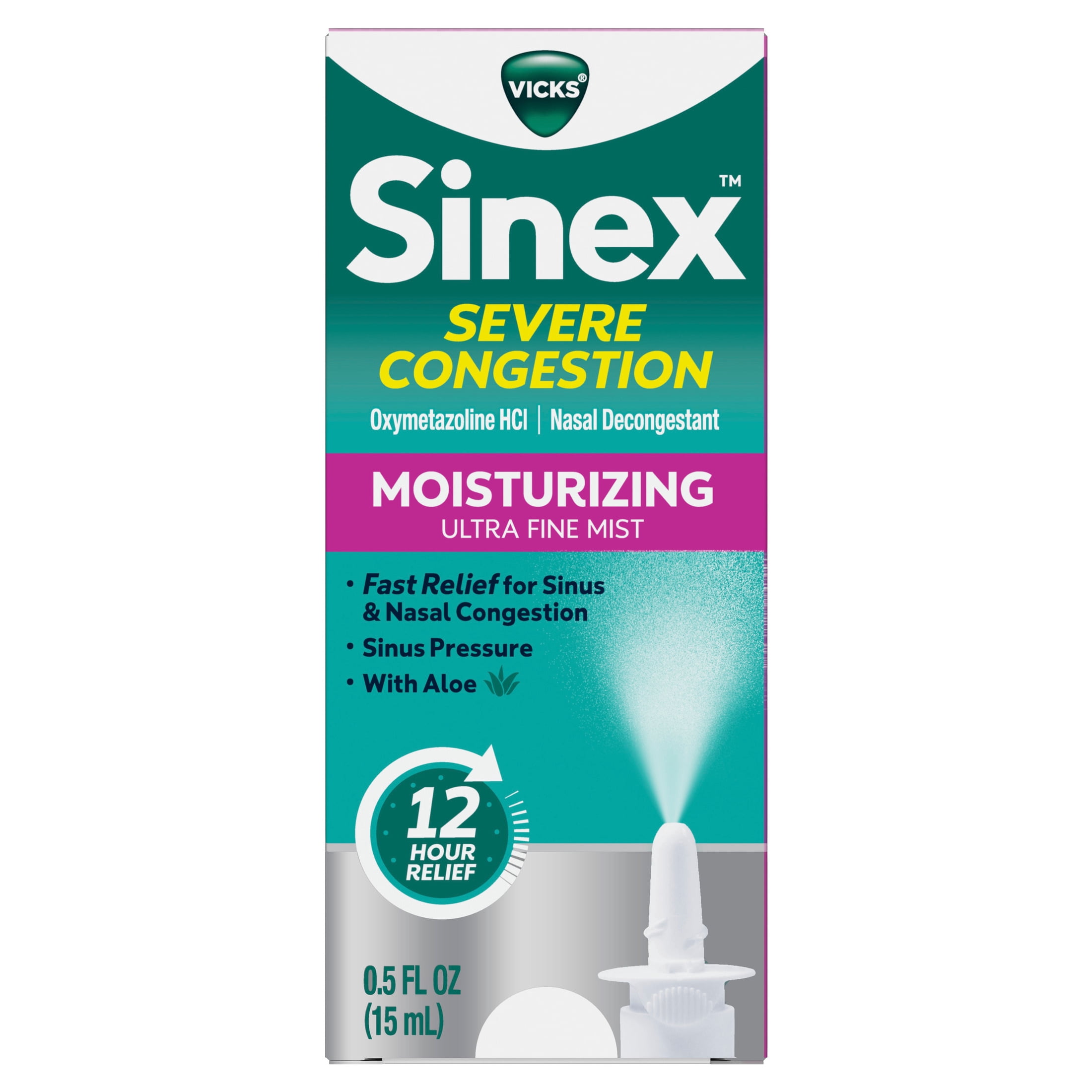 Vicks Sinex Severe Moisturizing Ultra Fine Nasal Mist with Aloe