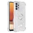 thumbnail image 2 of Funda para Samsung Galaxy A32 5G con Brillo Líquido Flotante, Purpurina, Parachoques y Anillo Giratorio Soporte, 2 of 5