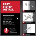 thumbnail image 4 of Manija de puerta de entrada Kwikset Henley con cerradura y llave Palanca reversible con llave segura Exterior para entrada principal y dormitorios Negro mate Resistente a golpes Smartkey Rekey Segurid, 4 of 5