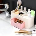 thumbnail image 4 of Versatile Desk Organizer Plastic Makeup Jewelry Storage Box, Neat Organization Multiple Compartments, 4 of 7