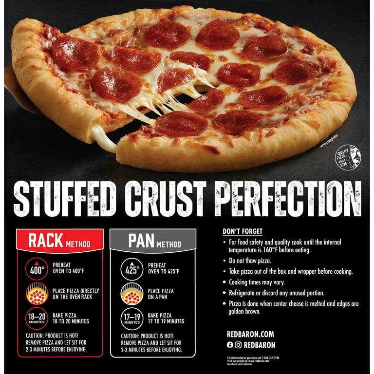 Red Baron Pepperoni Stuffed Crust Frozen Pizza, oz
