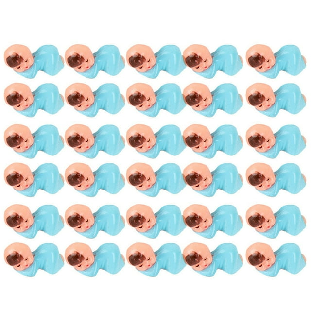 30PCS Baby Figures Cute Mini Sleeping Boy & Girl Baby Shower Party Favors