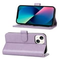 thumbnail image 3 of Dteck Case For iPhone 13,360 Protection Shockproof Magnetic Flip PU Leather Wallet with Wrist Strap Stand Cover.For iPhone 13,Purple, 3 of 7