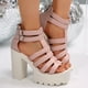 thumbnail image 1 of WILLBEST Sandalias De Cuña Para Mujer, Zapatos De Mujer, Sandalias De Cuña De Suela Gruesa, Sandalias De Cuña De Playa Bohemias De Un Solo Pie De Moda, 1 of 9