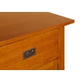 thumbnail image 6 of Crafters and Weavers Arts and Crafts 3-Drawer Solid Wood Sideboard in Walnut, 6 of 15
