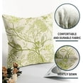 thumbnail image 6 of Vintage Floral Bird Pillow Covers 16x16 Inch Set of 2 Sage Olive Green Flowers Leaves Decorative Throw Pillows For Couch Chinoiserie Square Pillow Cases Home Decor For Sofa Bed Porch Room Outdoor, 6 of 6