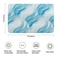 thumbnail image 3 of Blue Marble Gold Wave Pattern Bathroom Rugs Mat,Non Slip Microfiber Bathroom Rug,Rubber Backing,Soft Bathroom Mats for Bathroom Floor,Tub and Shower,17x27in(43x68cm), 3 of 4