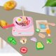 thumbnail image 4 of Pretend Play Kitchen Playset de roles Juguete educativo de cocina de de Juguete para niños Niños Niños re Rosa, 4 of 8