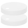thumbnail image 2 of 1 par de tornillos decorativos para inodoro, tapas de pernos, cubiertas redondas de plástico liso para tornillos de inodoro, piezas de repuesto, 2 of 4