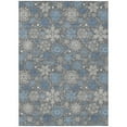 thumbnail image 2 of Addison Rugs Chantille Indoor/Outdoor Transitional Holiday Snowflake Gray Machine Washable Rectangle Rug, 8' x 10', 2 of 7