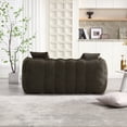 thumbnail image 4 of Dasun Soft beanbag chair with high resilience foam core for two people. Comfortable square recliner sofa for family members and friends, Olive Green, 4 of 6