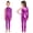 Purple, variant on Girls Metallic Dance Unitard One Shoulder Long Sleeve Bodysuit Sparkly One Piece Full Body Leotard Red 6
