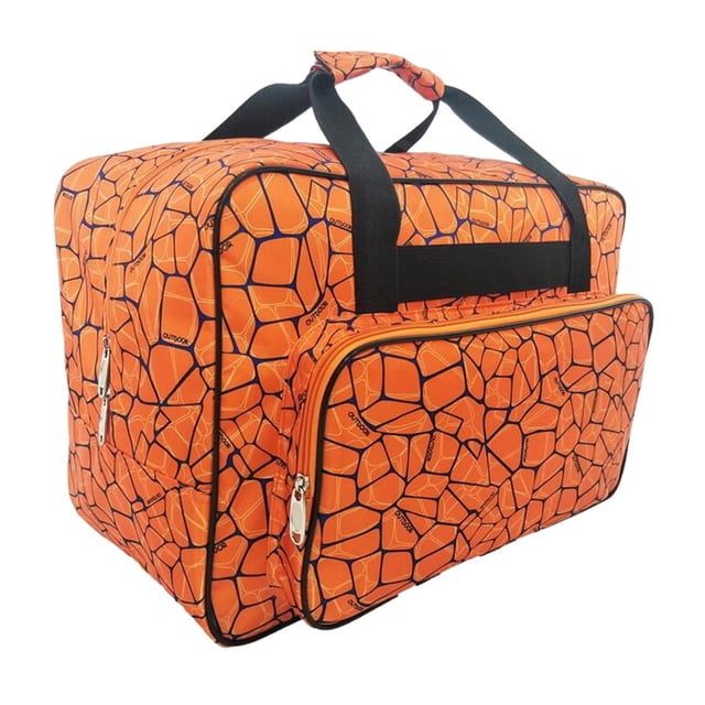bedienty Sac de Transport pour Machine à Coudre avec Poignée Sac Fourre-Tout pour Voyage Orange 38x18x25cm