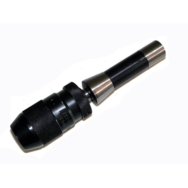 High Precision Keyless Drill Chuck With R8 Shank - Holds 1/32" To 1/2" Bits, US Stock