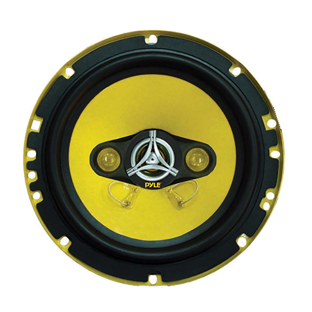 2) NEW PYLE PLG6.4 6.5" 300w 4-Way Car Audio Coaxial Speakers Stereo Yellow - image 3 of 3