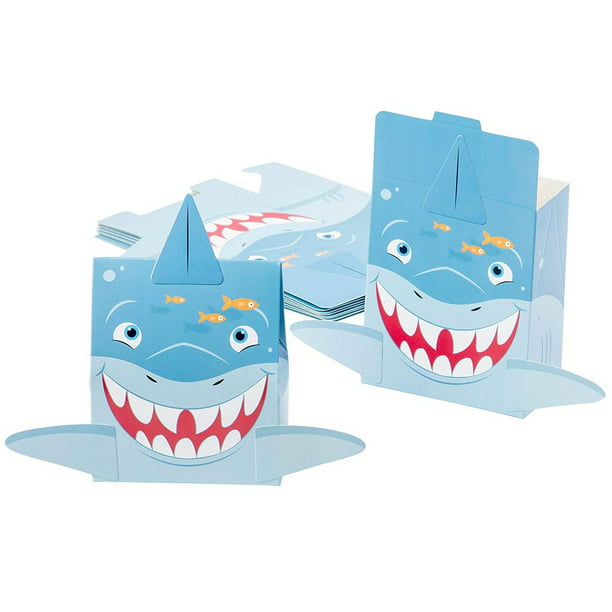 Shark Party Favor Goodie Boxes (24 Pack) - Walmart.com - Walmart.com