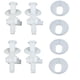 thumbnail image 5 of Kits de tornillos de inodoro pernos de reparación de bisagras accesorios de montaje de asiento de inodoro de baño, 5 of 5