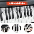 thumbnail image 1 of Removable Piano Keyboard Note Labels Reusable Silicone 88 Keys Piano Notes Guide Stickers, 1 of 5