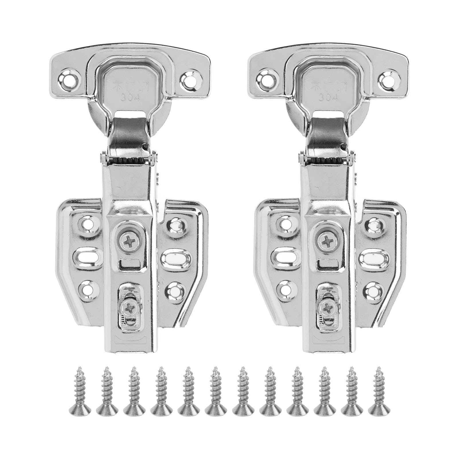 Hinges, 2.0mm Thick Hinges With Screw For Kitchen Bathroom