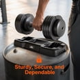 thumbnail image 4 of FLYBIRD Adjustable Dumbbell, 55LB/110LB Single Dumbbell for Home Gym Exercise & Fitness, 5-IN-1 Fast Adjustable Weights with Anti-Slip Handle (2 Weight Option), 4 of 6