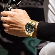 NIBOSI Waterproof Quartz Men Wristwatches Business Stainless Steel Strap Calendar Watches for Men