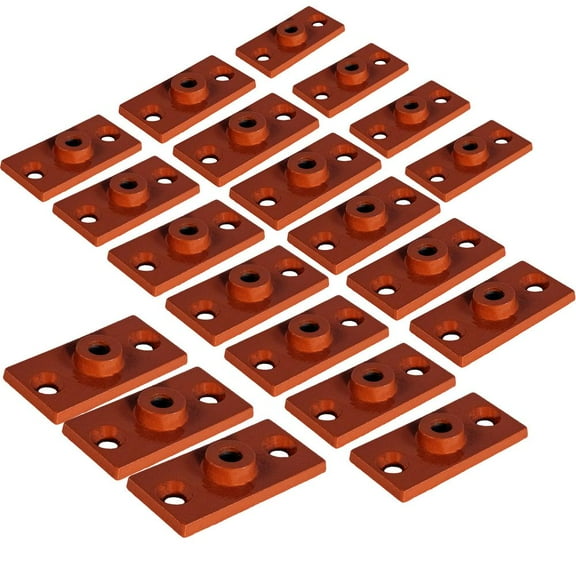 Highcraft Rod Hanger Plate in Copper Epoxy Coated Iron in for 3/8 in. Threaded Rod (20-Pack)