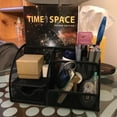thumbnail image 4 of Office Desk Organizer with 6 Compartments Drawer | The Mesh Collection Black, 4 of 6
