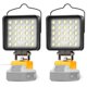 thumbnail image 1 of Luz de trabajo LED inalámbrica de 96 W y 10000 lúmenes para Dewalt de 20 V con puerto USB, 1 of 6