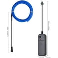 thumbnail image 4 of Wire Neon Light Cord EL Cable Neon Wire For Halloween Christmas Parties And Party Lighting (Blue, 5m), 4 of 7