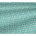 thumbnail image 5 of oneOone Viscose Jersey Aqua Blue Fabric Florals Fabric For Sewing Printed Craft Fabric By The Yard 60 Inch Wide, 5 of 5