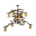 thumbnail image 5 of Meyda Tiffany 147539 Pine Branch Valley View 12 Light 42" Wide Chandelier - Cafe-Noir, 5 of 5