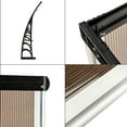 thumbnail image 6 of HT-300 x 100 Household Application Door & Window Rain Cover Eaves Brown Board & Black Holder, 6 of 14