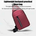 thumbnail image 6 of Beautynvta Crossbody Sling Bag for Men Women, Small Casual Chest Bag, Shoulder Bag, Travel Hiking Daypack, Red, 6 of 6